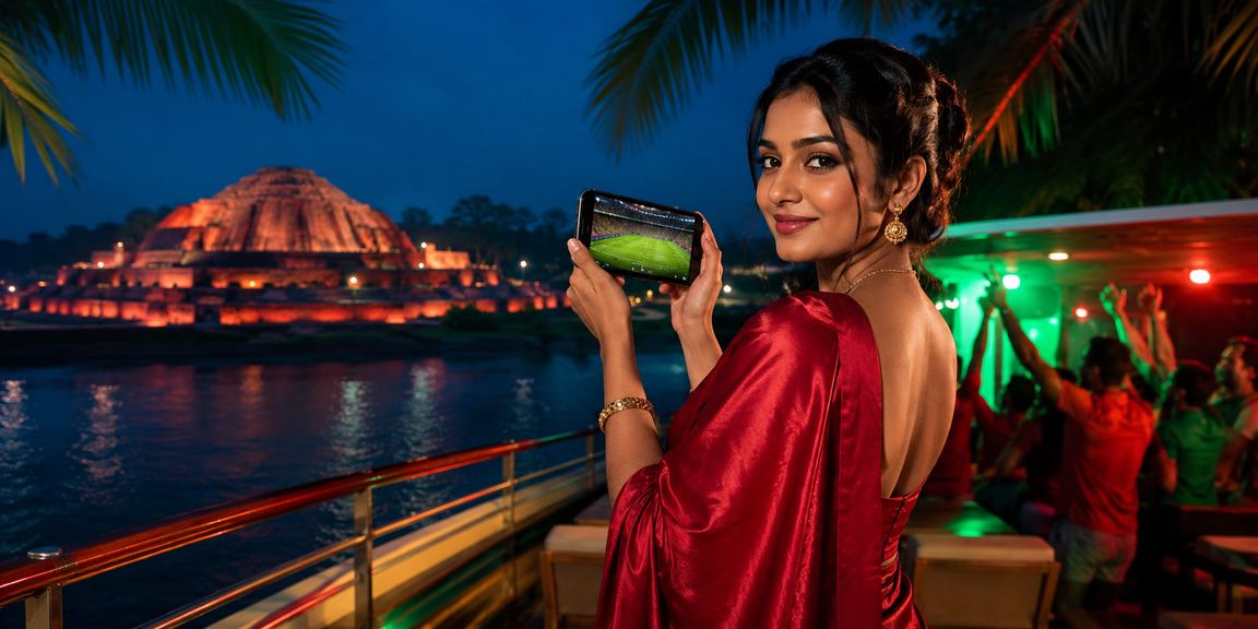 বাংলাদেশে মোবাইল থেকে লটারি খেলার একটি দৃশ্য